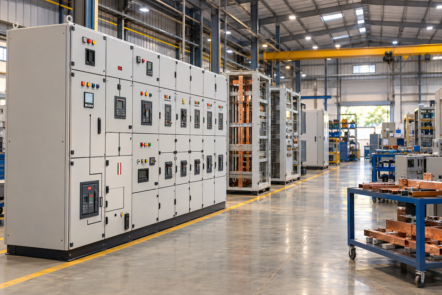 Industrial electrical panel manufacturing environment